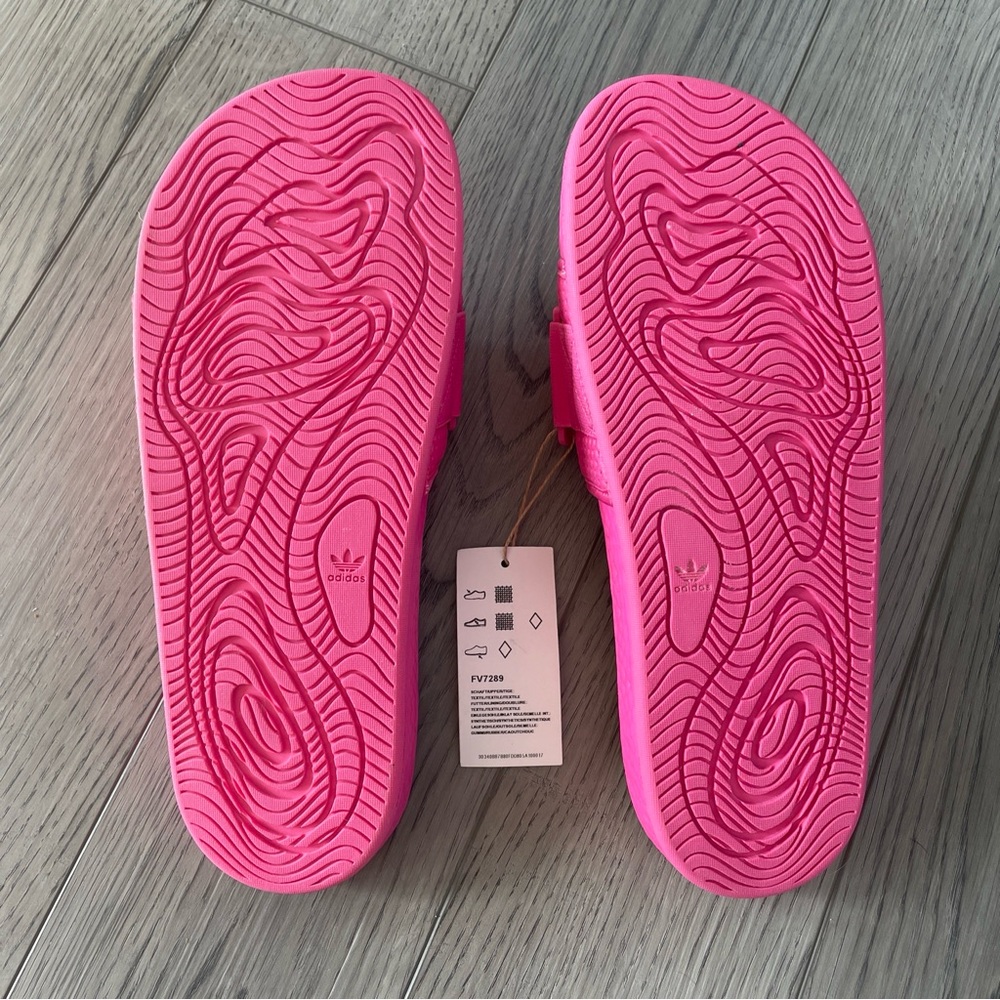 Adidas X Pharrell Williams Pink Chancleta HU Boost Slide Sandal Men’s Size 9 - Picture 3 of 3